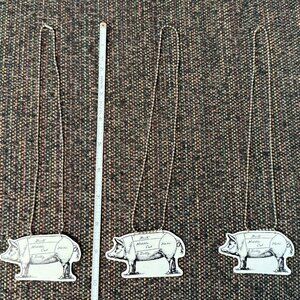 Butcher Cut BACON or BBQ Lovers Dream Necklace(s)!